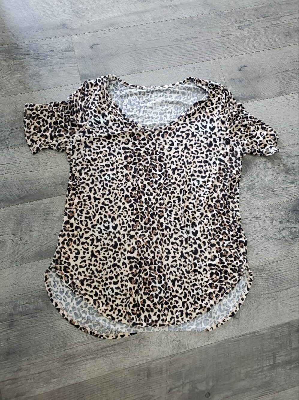 Maurices Leopard 24/7 Dolman Shirt
